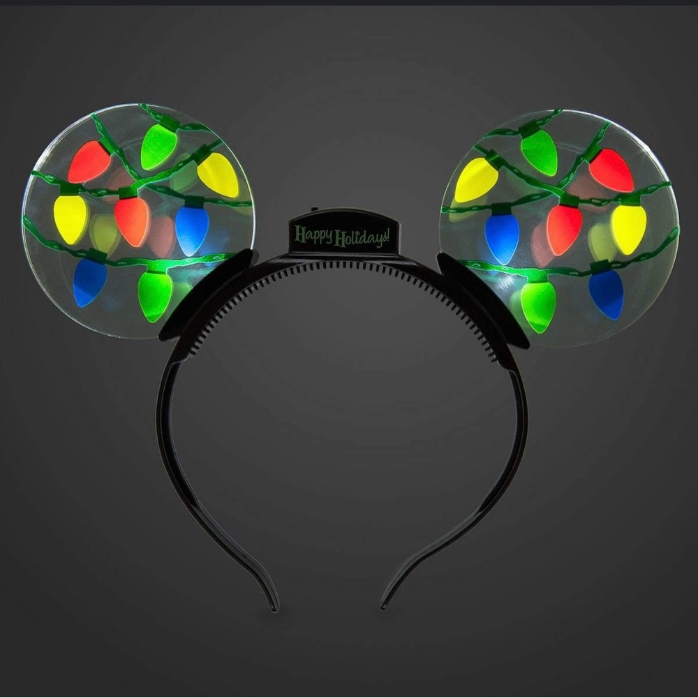 Disney Parks “Happy Holidays” light up Mickey/Minnie Mouse ears headband